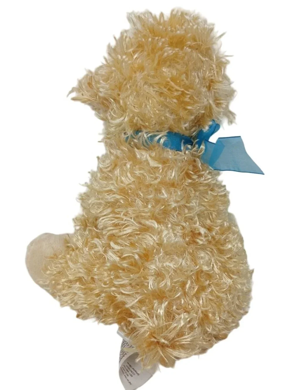 Lamb Animal Adventure Plush W/Blue Ribbon  10